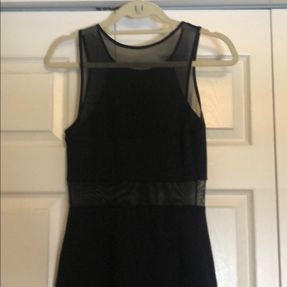 Express Bodycon Midi Dress with Sheer Mesh Detail - Picture 5 of 9